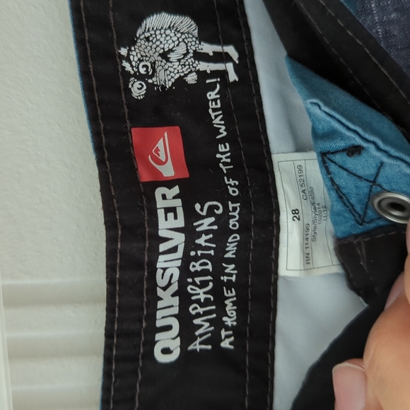 Quicksilver green & grey boardshorts amphibian in 28 - Picture 4 of 4